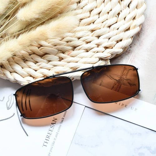 Clip on Polarized Sunglasses Vintage 3 Pack Women Men 54MMx34MM eyekeeper