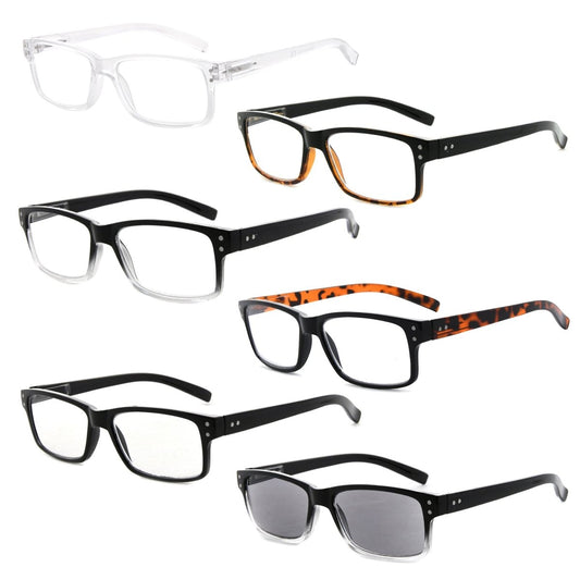 6 Pack Comfort Reading Glasses 3-R032eyekeeper.com