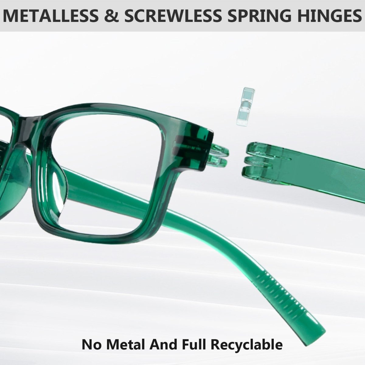 Reading glasses no arms sale