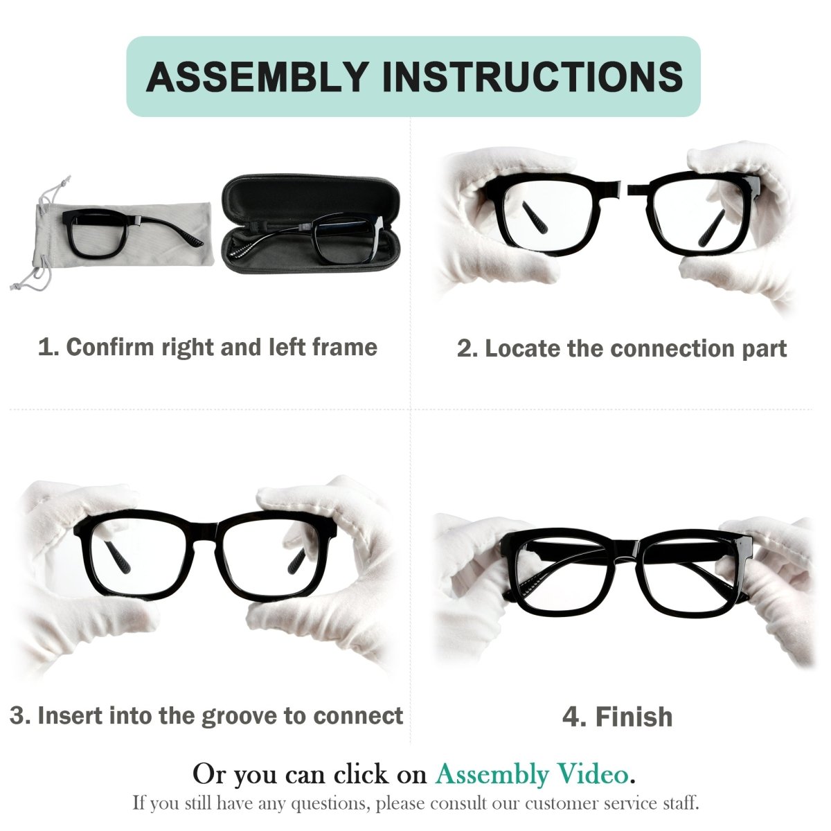 Custom Metal free Reading Glasses with Different Strength for Each Eye eyekeeper