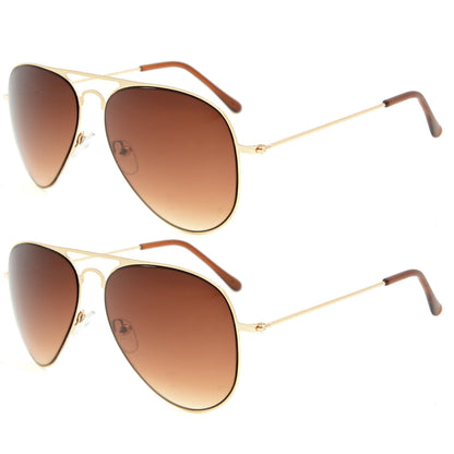 Stylish Sunglasses for Boys Girls Gold Brown Lens S15018