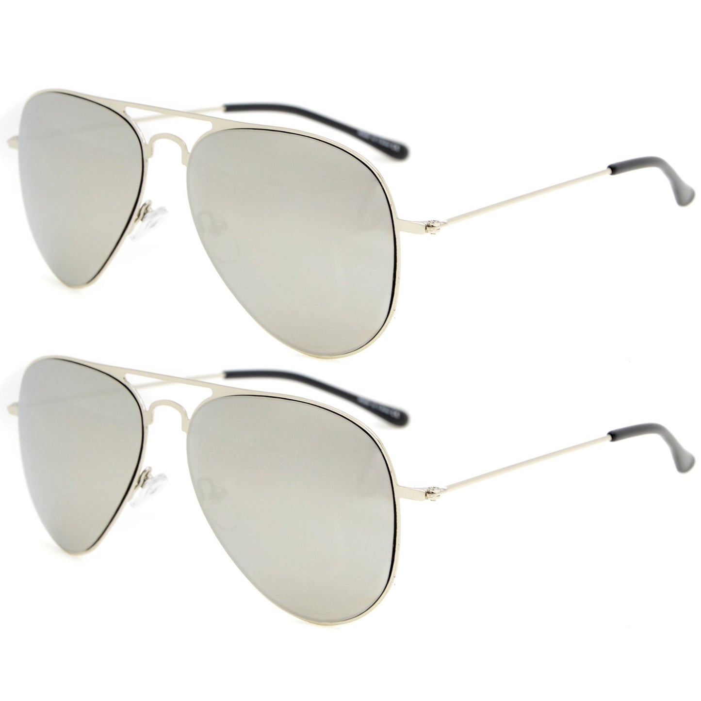 Stylish Sunglasses for Boys Girls Silver Silver Mirror S15018
