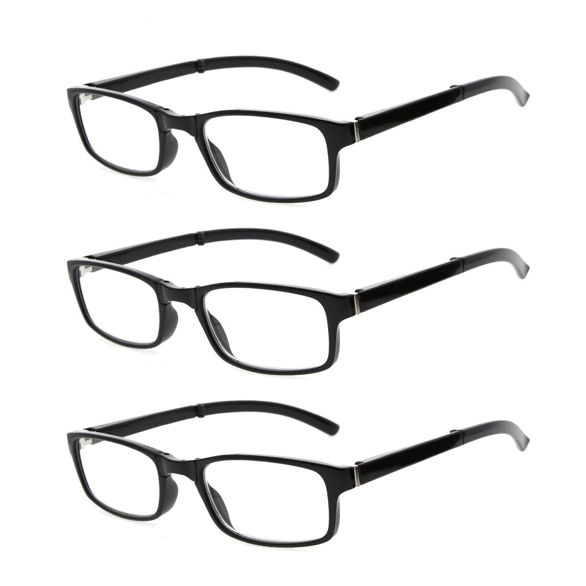3 Pack Chic Reading Glasses Foldable Readers Women Men R123eyekeeper.com