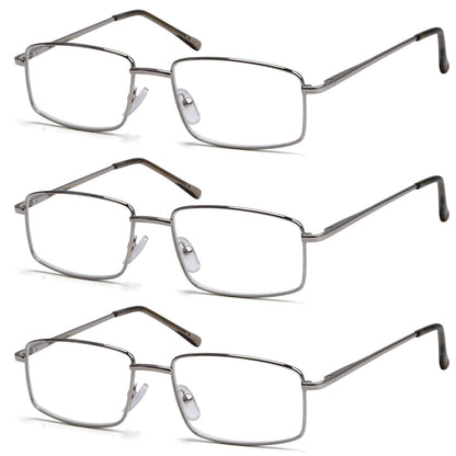 3 Pack Classic Metal Frame Reading Glasses R15023eyekeeper.com