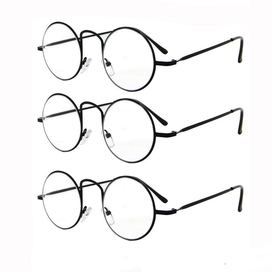 3 Pack Lightweight Round Metal Reading Glasses R15025eyekeeper.com