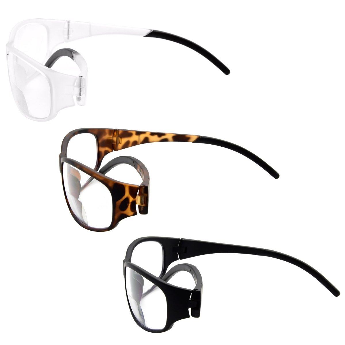 3 Pack Safety Rectangle Bifocal Reading Glasses Men S080eyekeeper.com