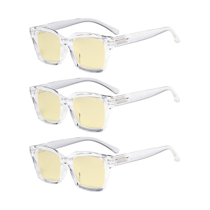 3 Pack Stylish Blue Light Blocking Reading Glasses TM9106eyekeeper.com