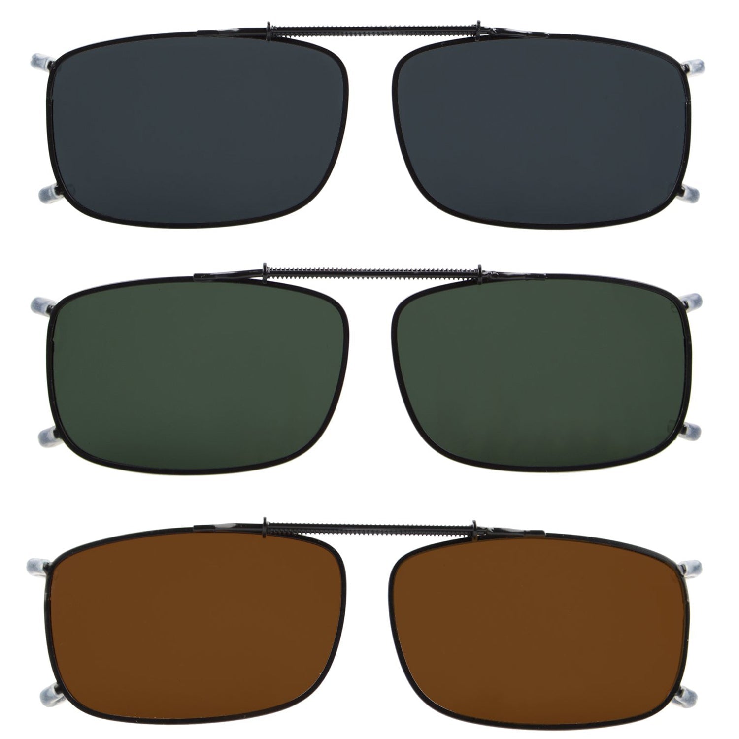 Rectangle Sunglasses Clip On Polarized C63