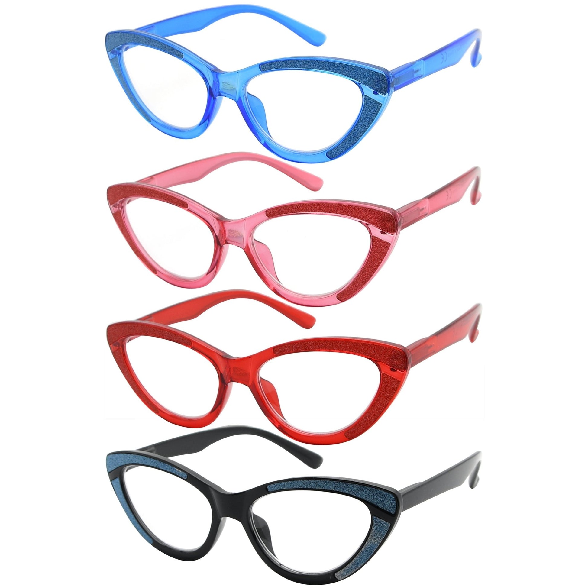 4 Pack Cat-eye Design Chic Reading Glasses for Women R2029