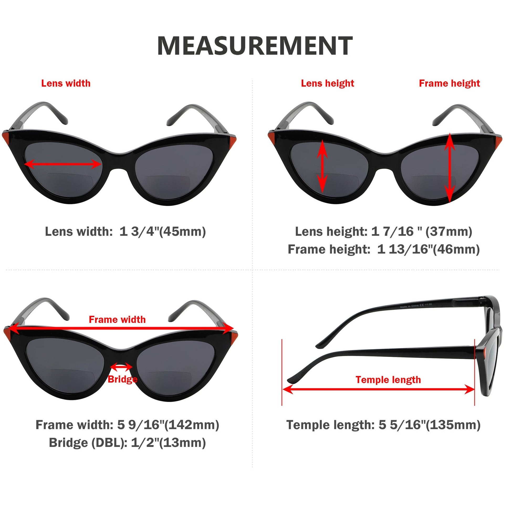Bifocal Sunglasses Dimension