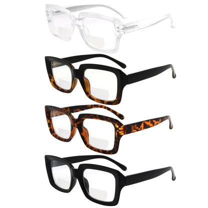 Classic Square Design Bifocal Reading Glasses BR9107
