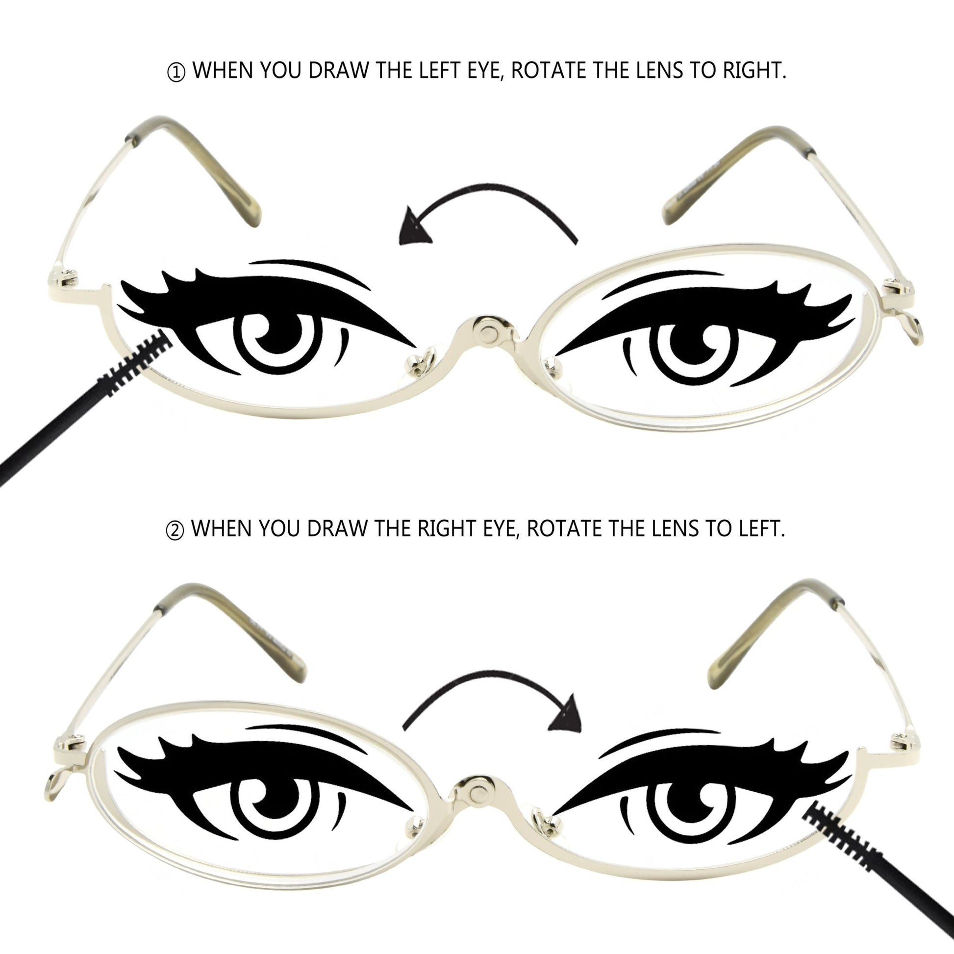 4 Pack Makeup Reading Glasses for Women Magnifying Flip Down Readers R1607
