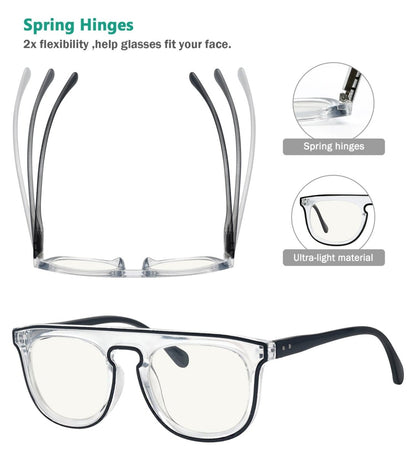 4 Pack Progressive Multifocus Reading Glasses M2122
