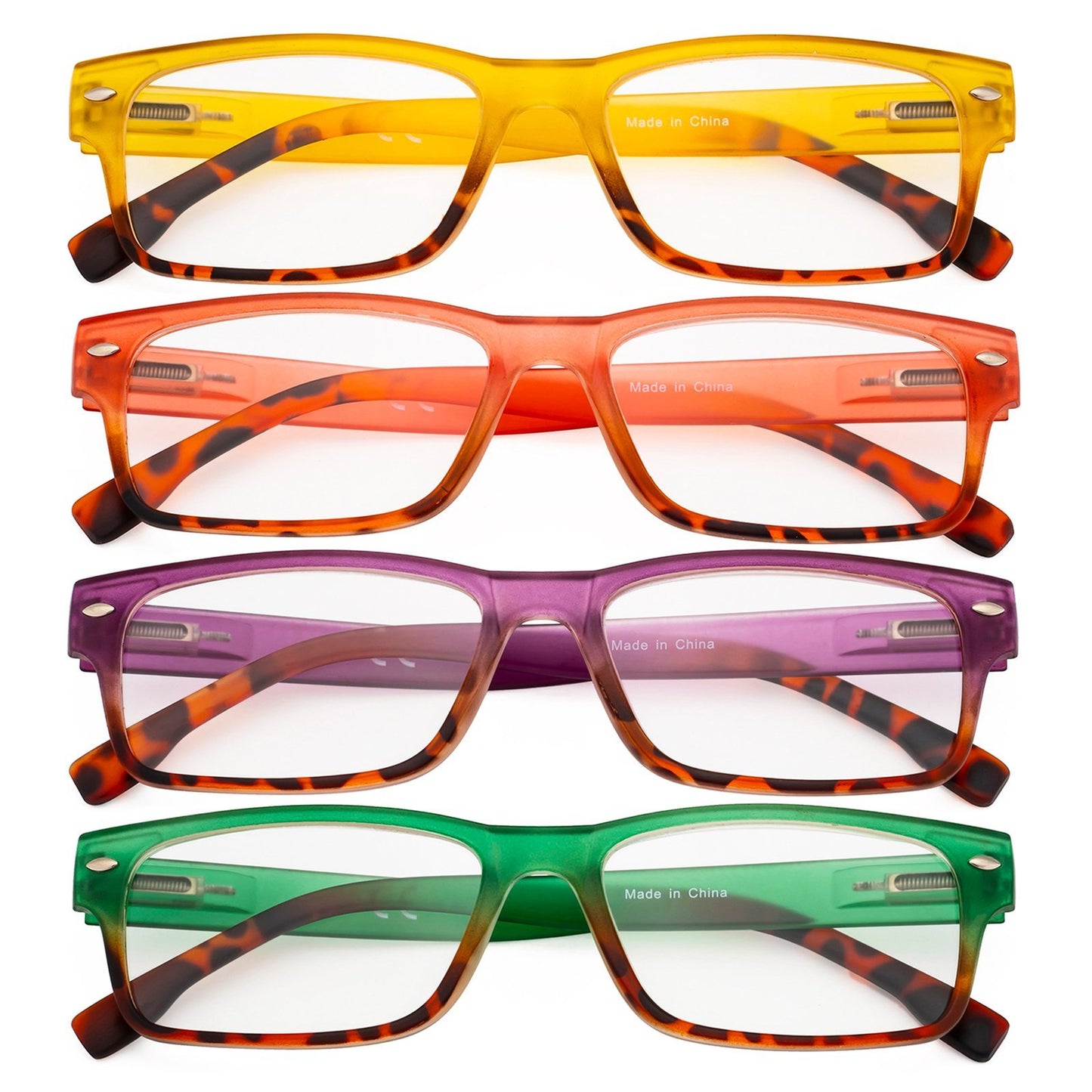 4 Pack Adorable Reading Glasses for Women Reading R108D