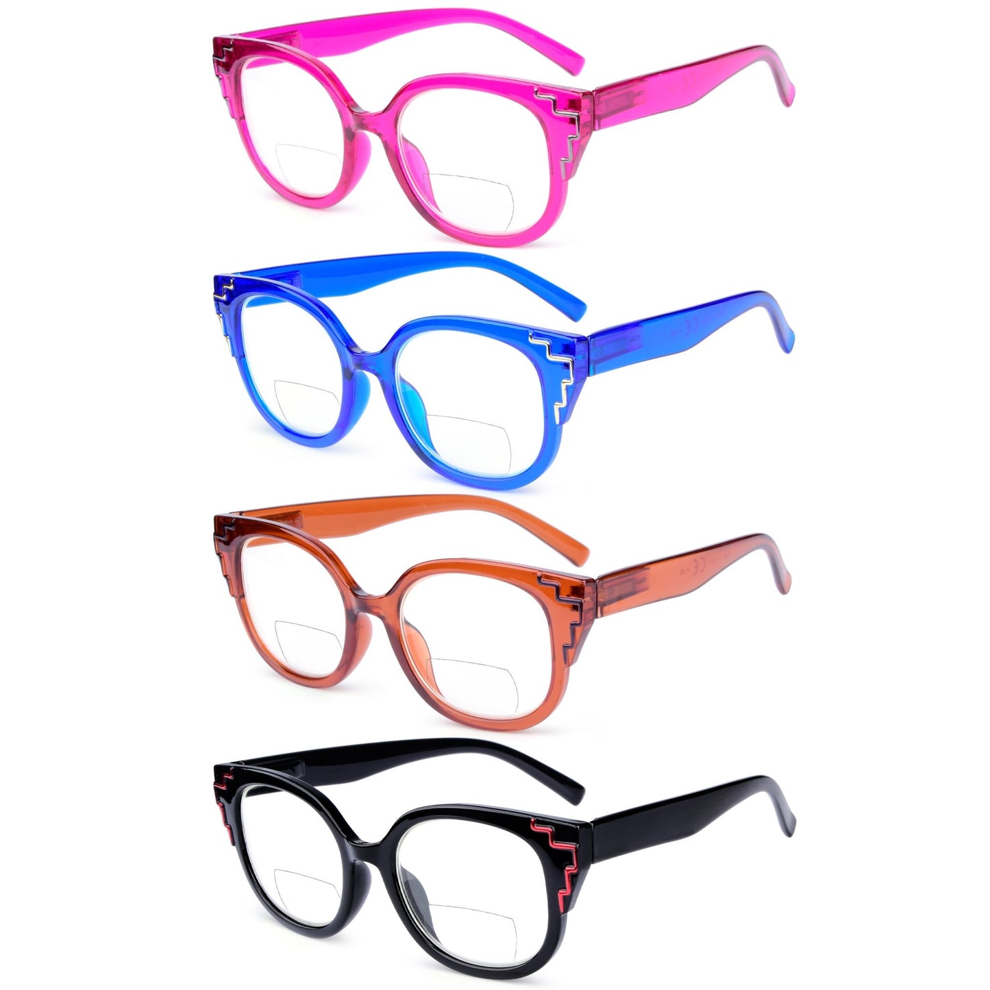 Chic Square Bifocal Reading Glasses for Women BR2119