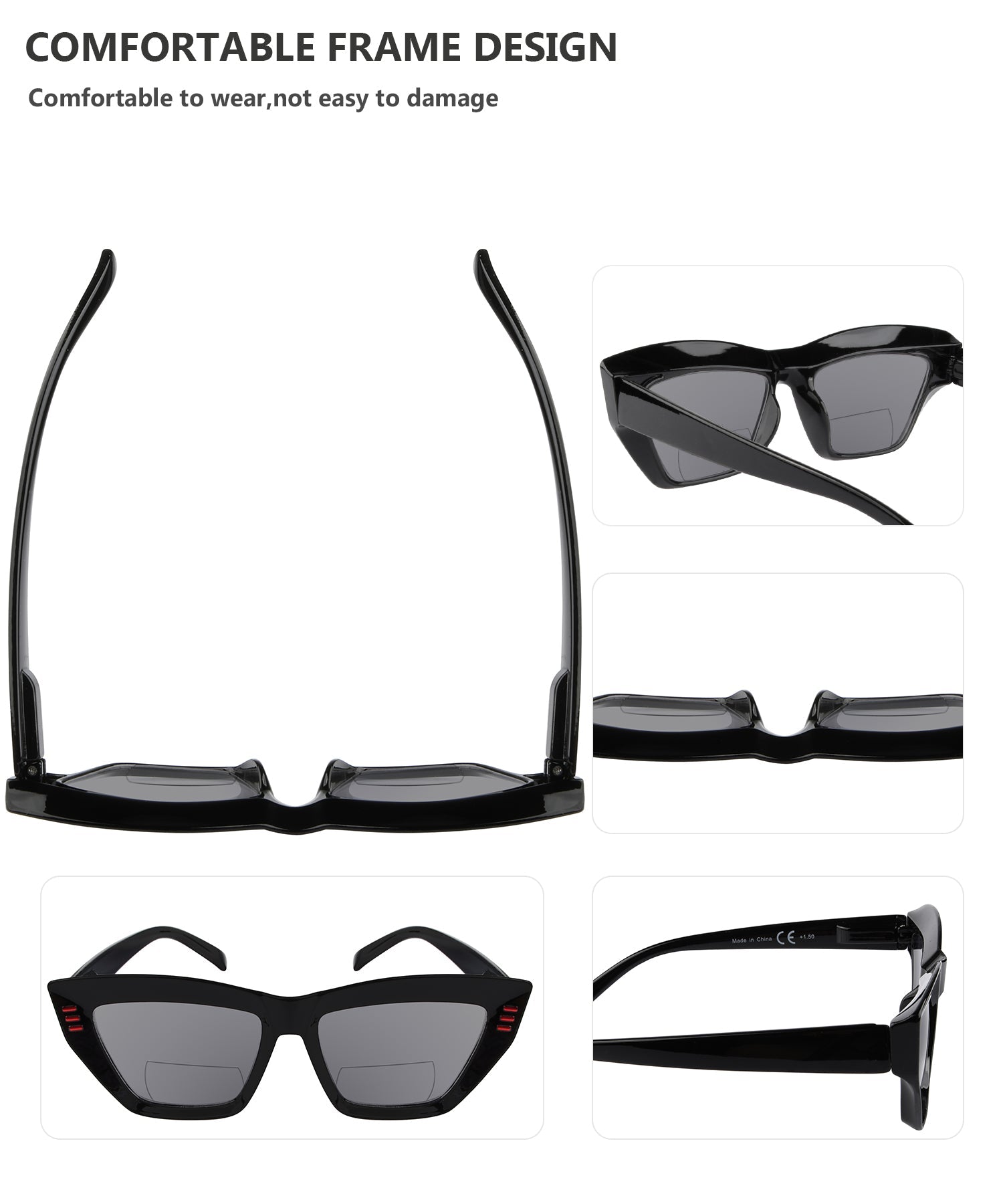 4 Pack Stylish Cat-eye Bifocal Reading Sunglasses SBR2017