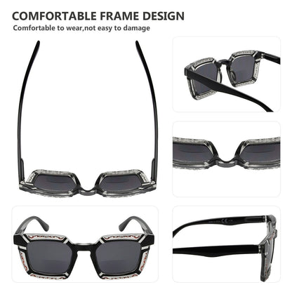 4 Pack Stylish Floral Pattern Bifocal Sunglasses SBR2106eyekeeper.com