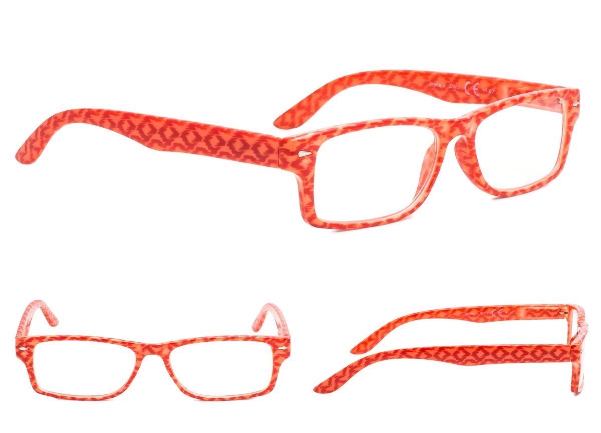 5 Pack Attractive Patterned Reading Glasses for Women R066eyekeeper.com