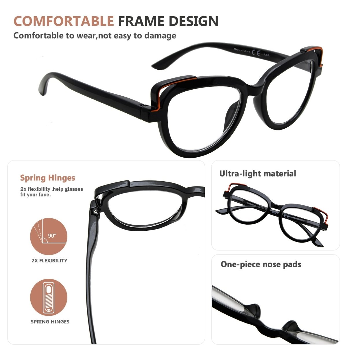 Cat eye reading glasses 1.50 discount