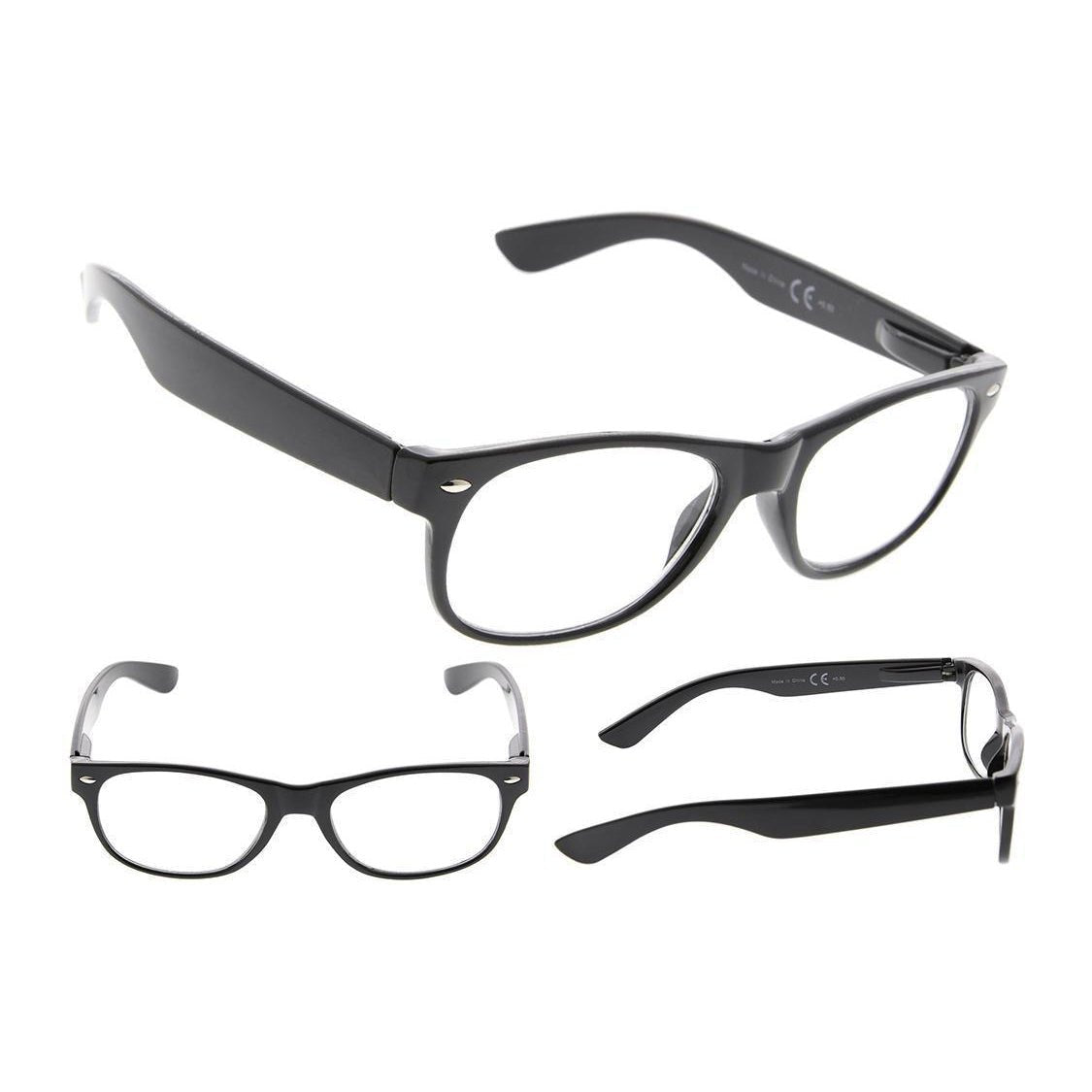 5 Pack Classic 80's Reading Glasses Include Sunglasses R011eyekeeper.com