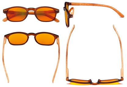 5 Pack Computer Glasses with Orange Tinted Fliter Lens DS034eyekeeper.com