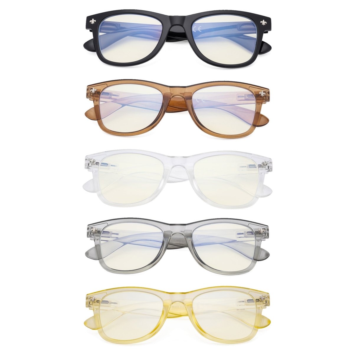 5 Pack Elegant Blue Light Filter Eyeglasses Women UVRS027eyekeeper.com