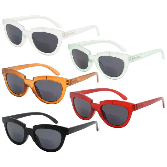 Cat-eye Frame Bifocal Sunglasses SBR2102