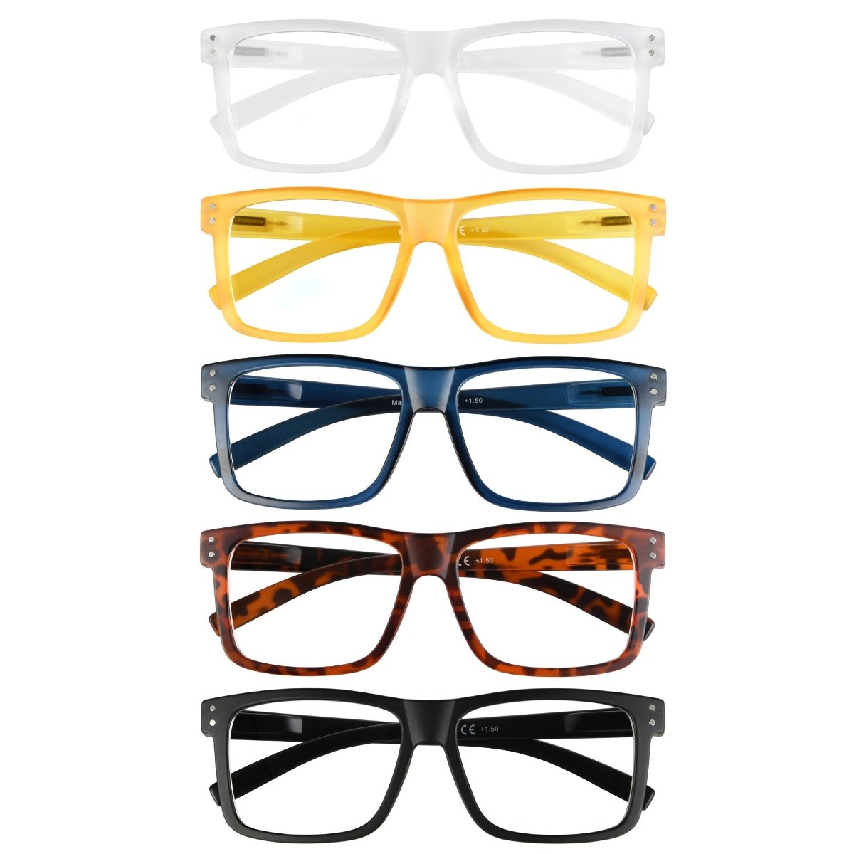 Mens large sales frame reading glasses