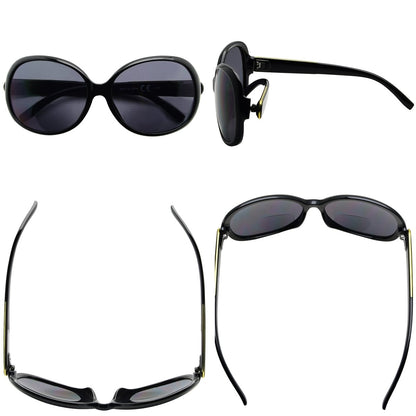 5 Pack Oversized Bifocal Reading Sunglasses for Women S055eyekeeper.com