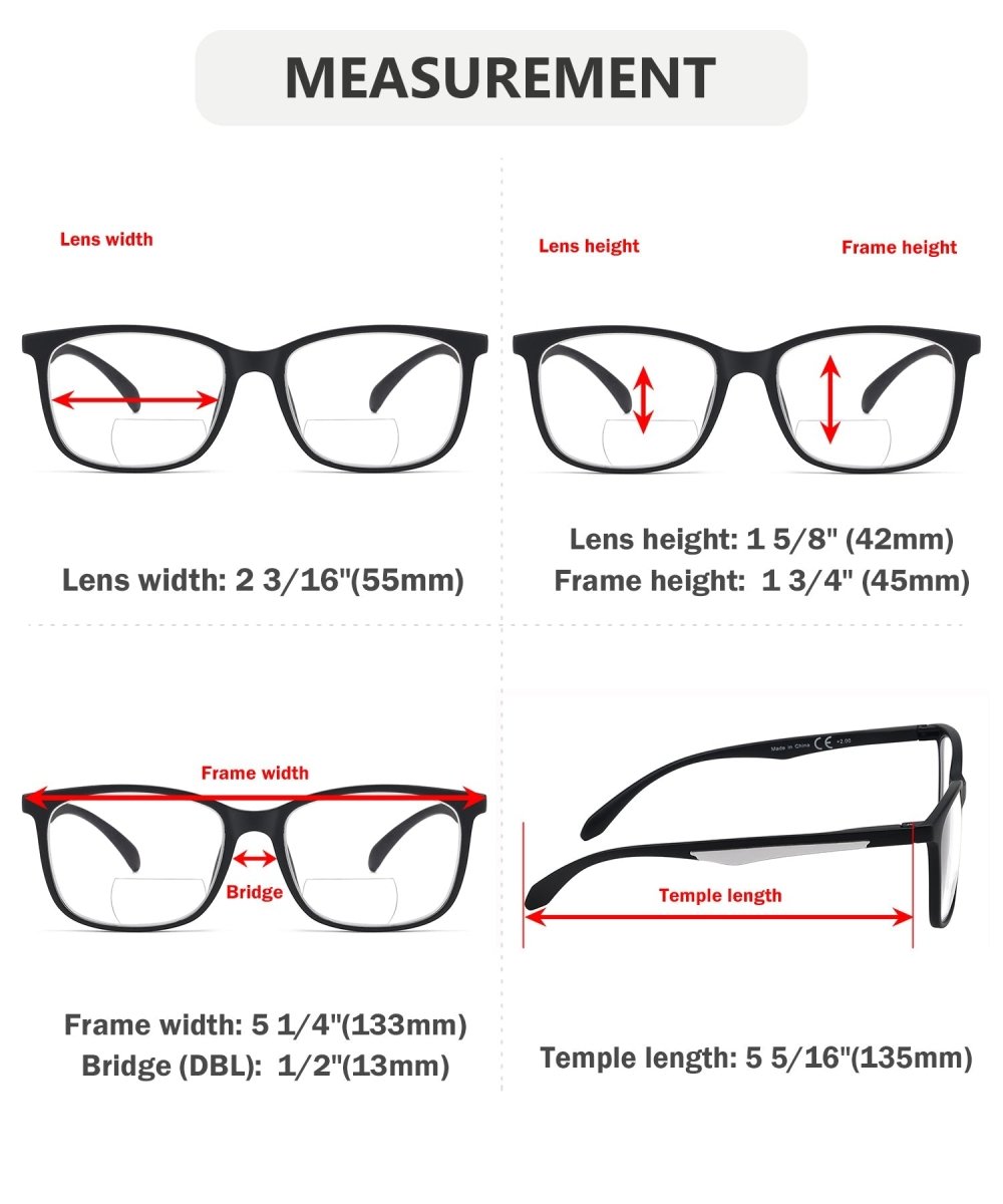 Prescription bifocal reading glasses shop