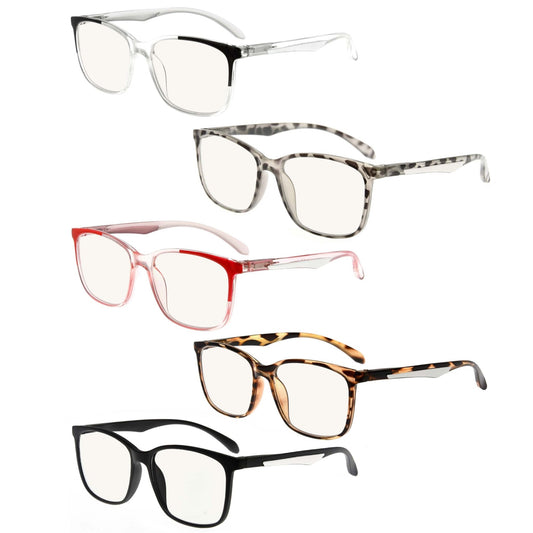 5 Pack Square Multifocal Readers for Women MTR9113