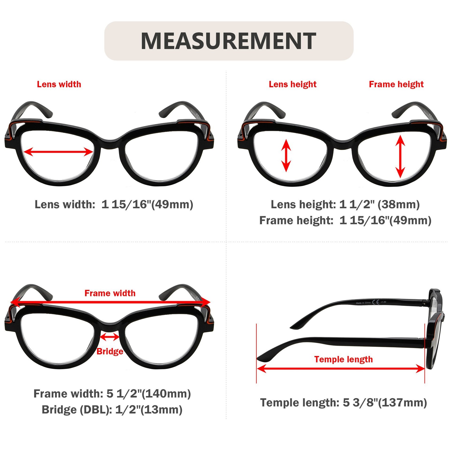 Reading Glasses Dimension