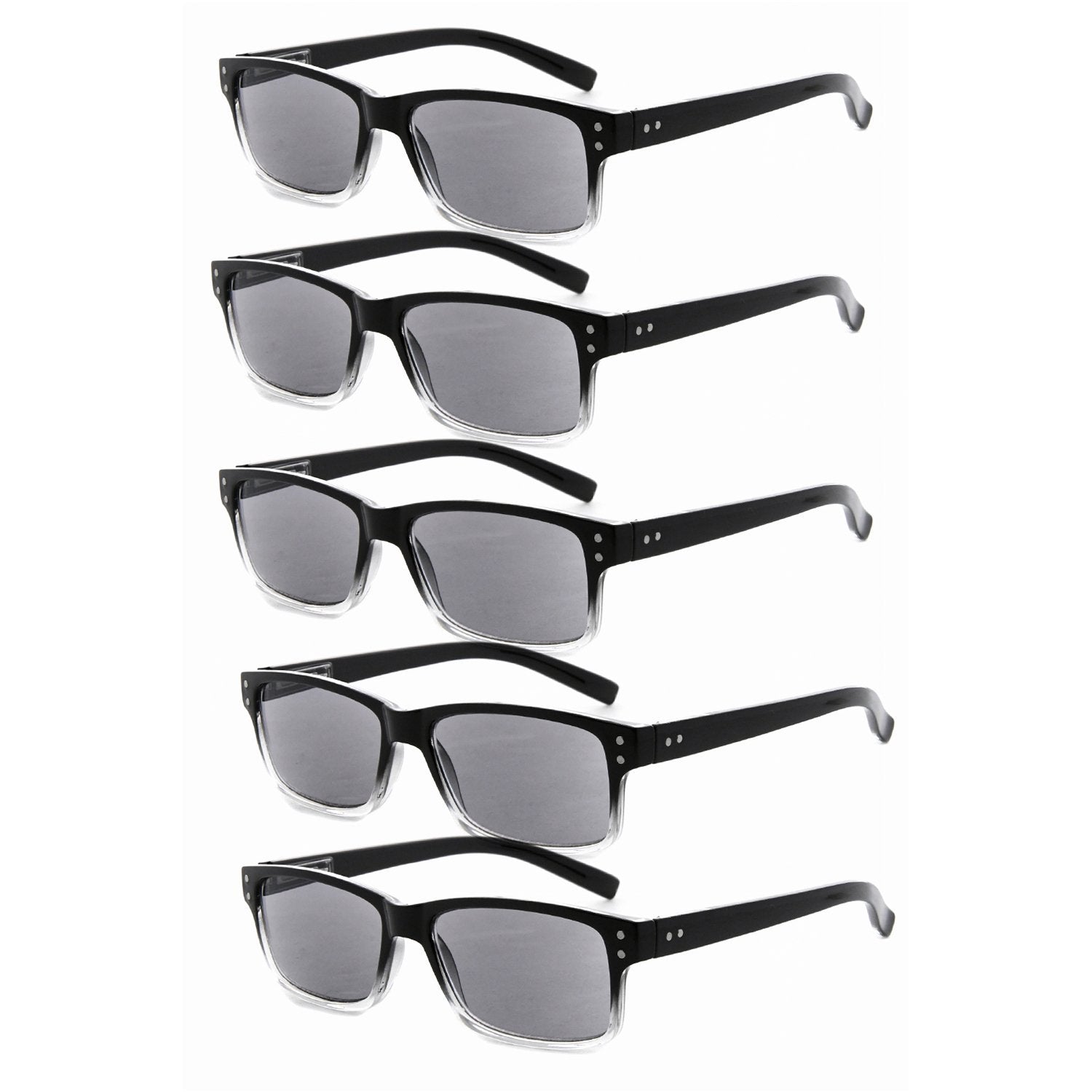 5 Pack Reading Glasses Classic Style for Men Women R032-A