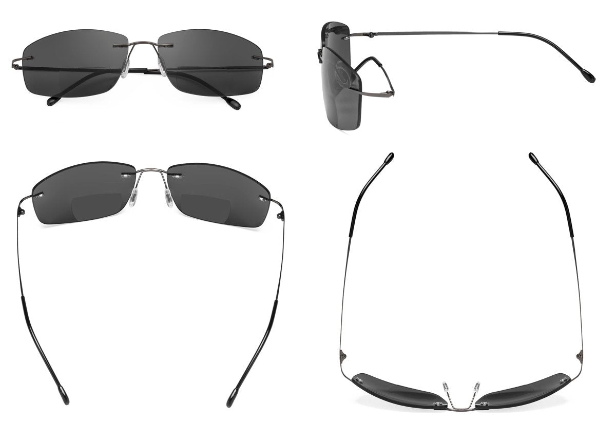 6 Pack Frameless Bifocal Sunglasses Reading Glasses SGWK4eyekeeper.com
