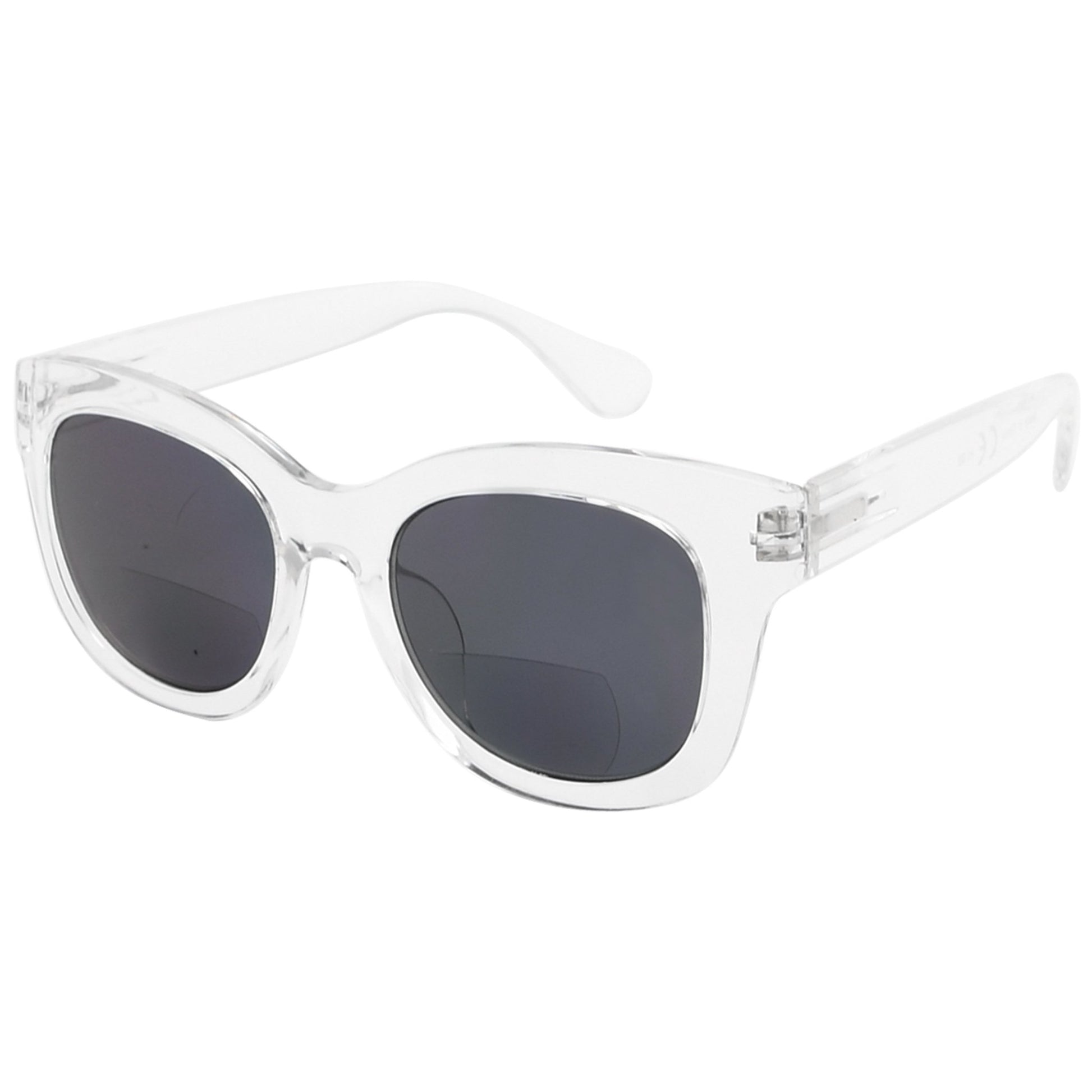 Large Frame Bifocal Sunglasses Clear SBR1555