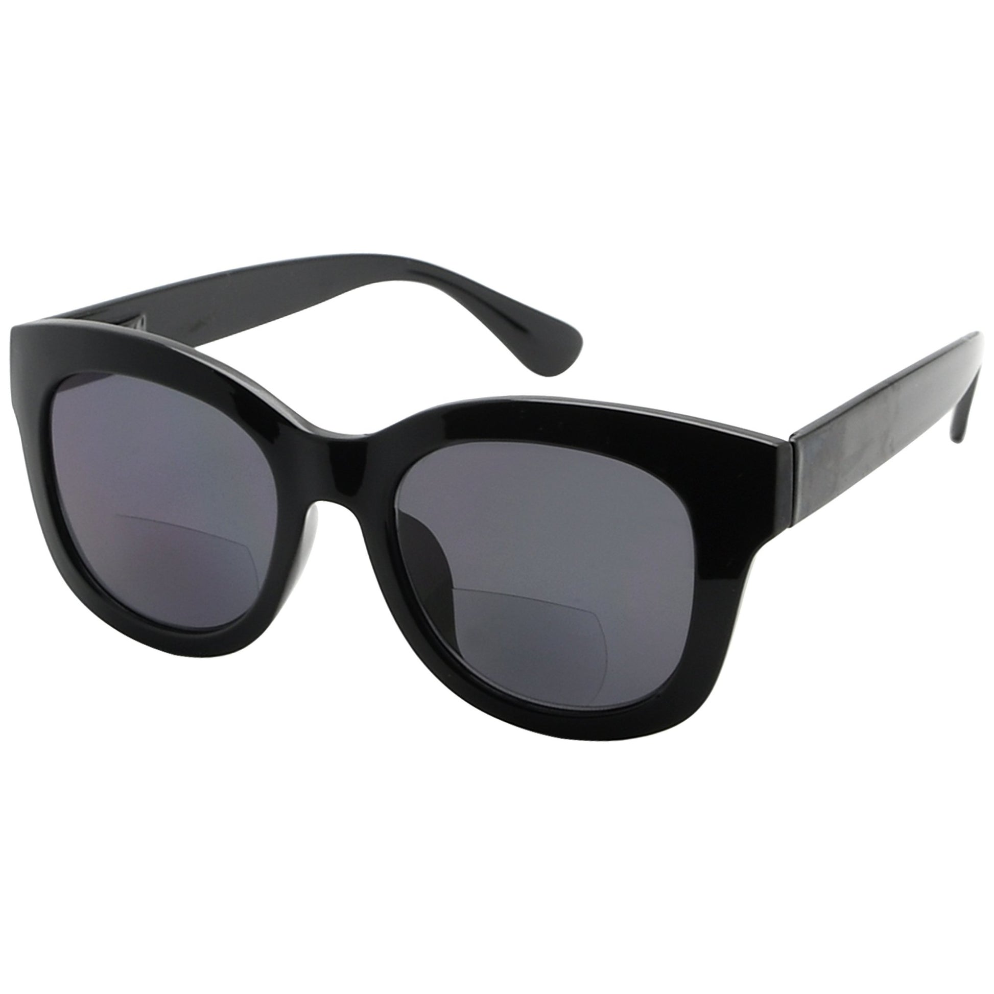 Large Frame Bifocal Sunglasses Black SBR1555