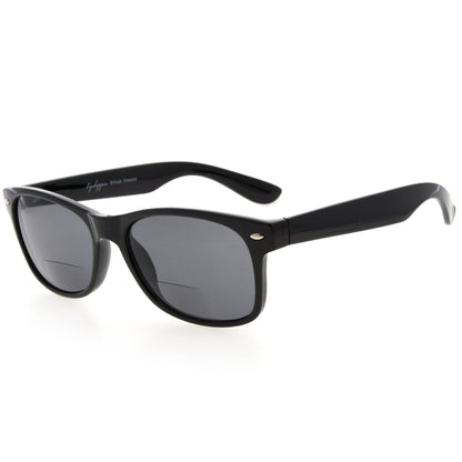 Square Bifocal Sunglasses Grey Lens SBR093