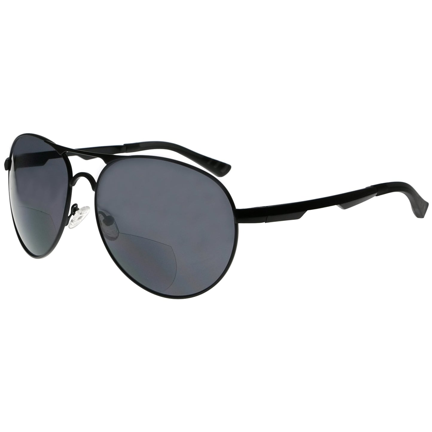 Pilot Style Bifocal Sunglasses Black SG803