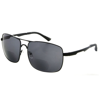 Fashion Bifocal Reading Sunglasses Black SG804