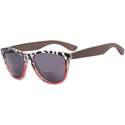 Oval Bifocal Sunglasses Tortoise Red SGH001-6