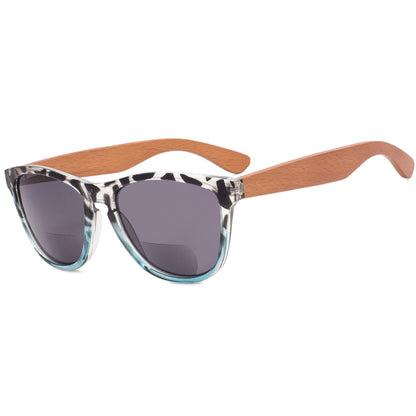 Oval Bifocal Sunglasses Black Tortoise SGH001-6