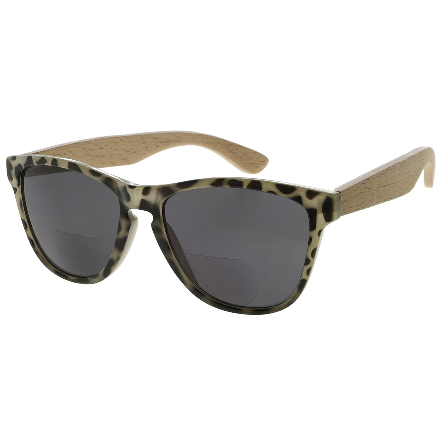 Oval Bifocal Sunglasses Beige Tortoise SGH001-6