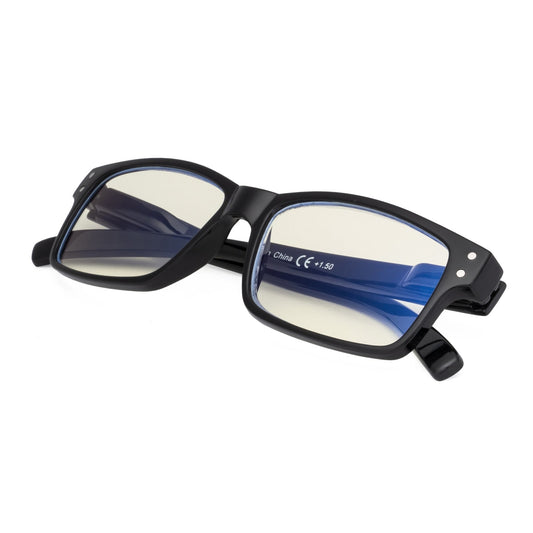 Blue Light Blocking Reading Glasses Black 4-UVR032