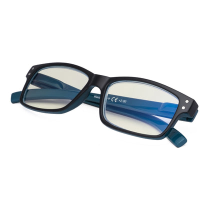Blue Light Blocking Reading Glasses Black Blue 4-UVR032
