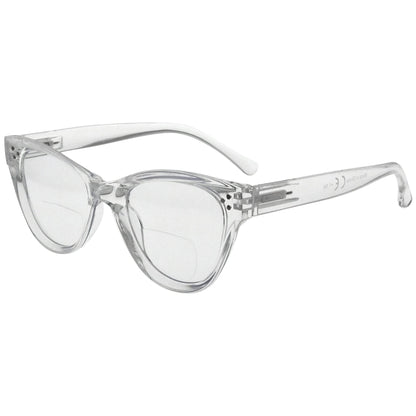 Plastic Bifocal Reading Glasses Transparent BR9108