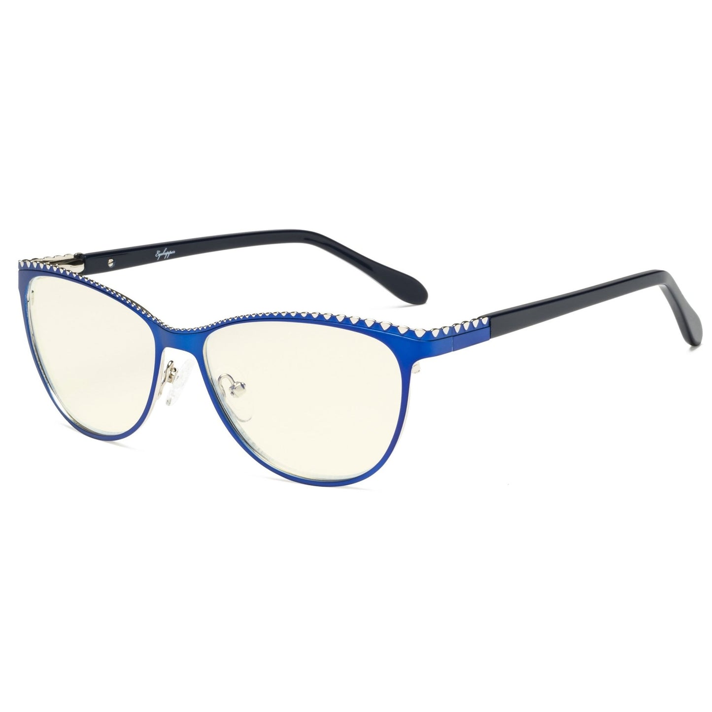 Computer Reading Glasses Blue Silver LX17014