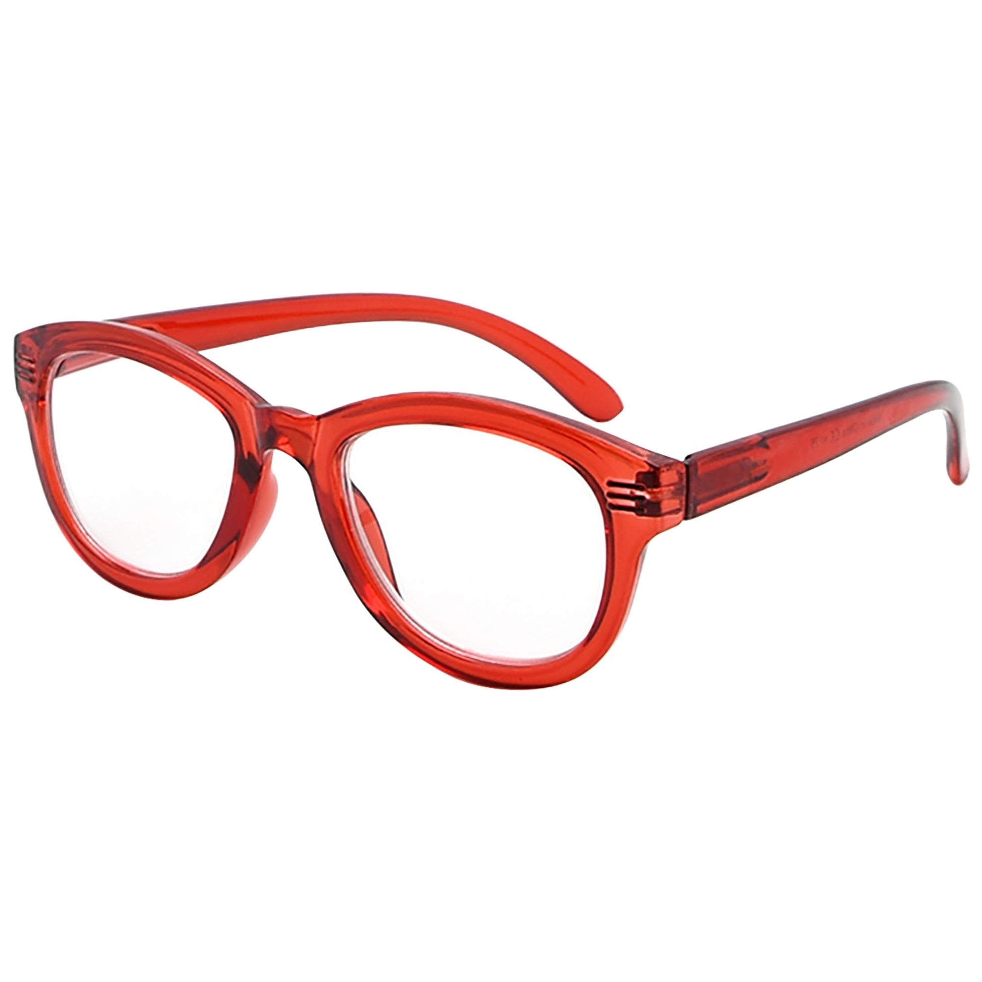 Large Frame Reading Glasses Red R2107