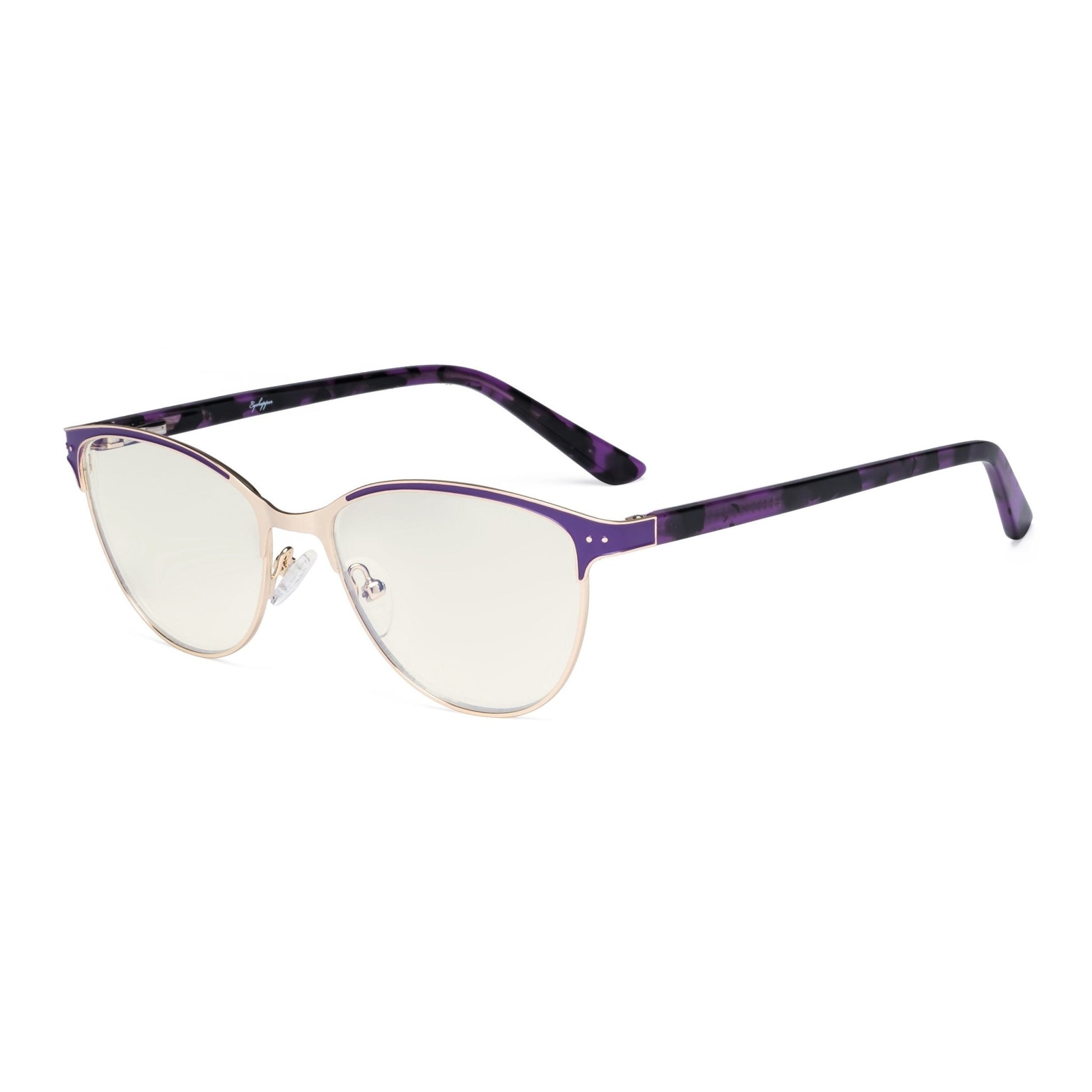 Blue Light Filter Eyeglasses Purple LX19009-BB40