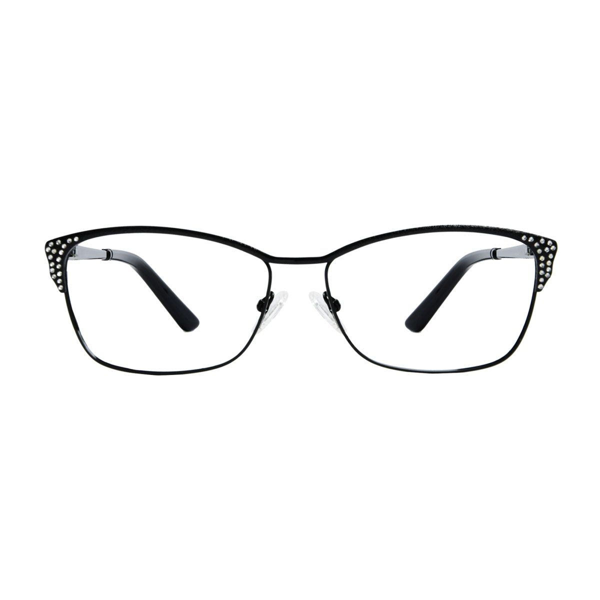 Prescription Eyeglasses Rx Lenses Cateye Metal Glasses for Women eyekeeper