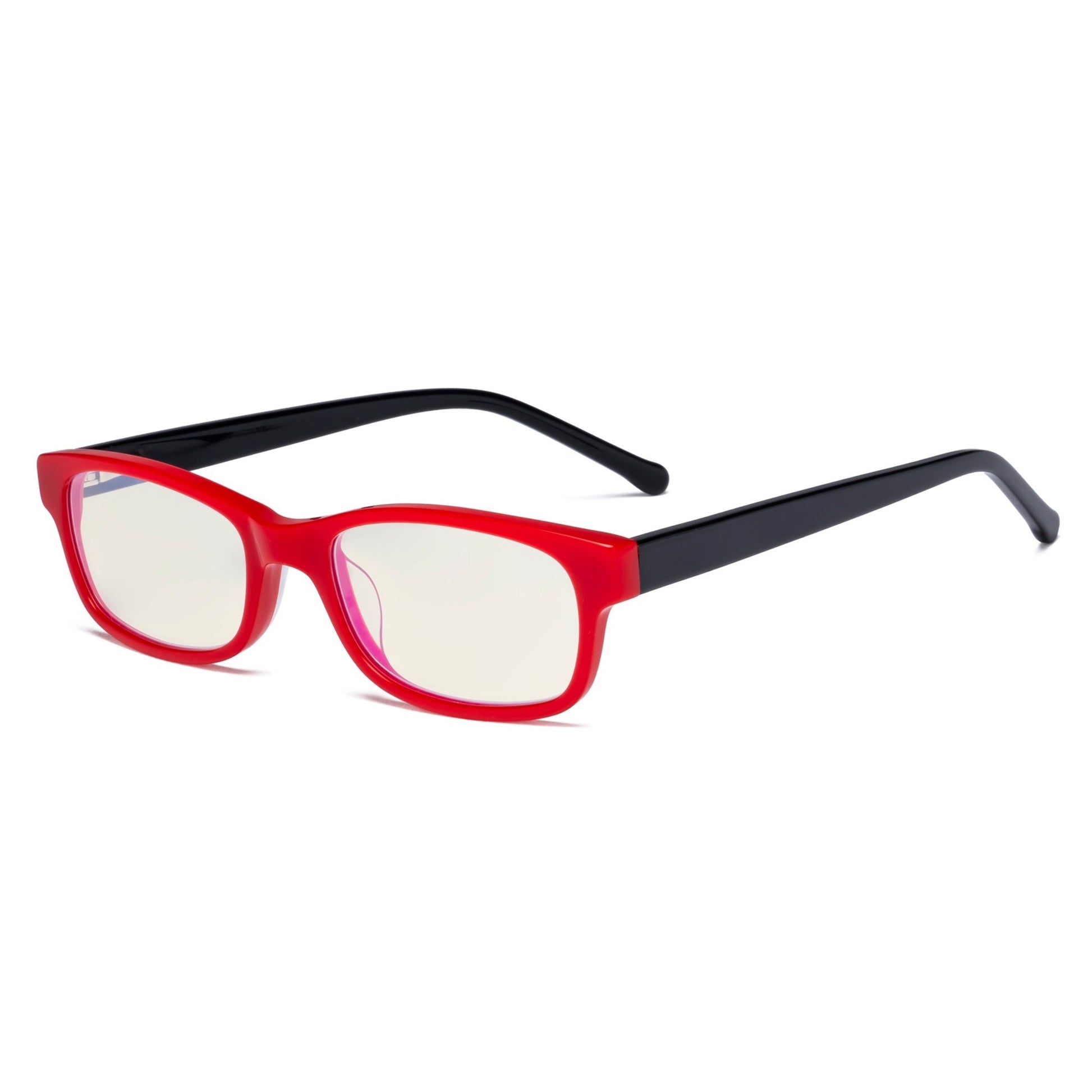 Blue Light Blocking Eyeglasses Red-Black K02-BB40